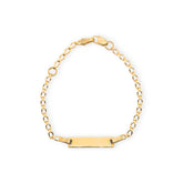 Baby Kinder Gelbgold 18 Karat Bracelet mit Gratis Gravur - GB-647/18